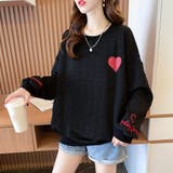 ブラック | トレーナーレディーススウェットシャツ韓国 | Miniministore