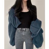 ライトネイビー | ボアジャケット 韓国 フリースジャケット | Miniministore