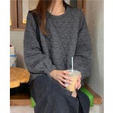 ダークグレー | キルティングトレーナー レディース 韓国 | Miniministore