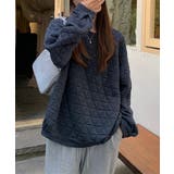 ネイビー | キルティングトレーナー レディース 韓国 | Miniministore