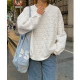 ホワイト | キルティングトレーナー レディース 韓国 | Miniministore