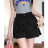 ブラック | カーゴパンツレディースショートパンツ春夏 | Miniministore