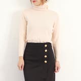 ピンクベージュ | タートルネック ニットトップス 秋冬 | Miniministore