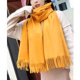 イエロー | 韓国マフラー カシミヤタッチ大判ストール | Miniministore