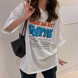 ホワイト | ロゴTシャツ レディース半袖ゆるtシャツ | ANGELCLOSET
