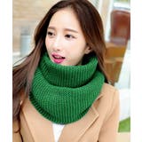 グリーン | ニットスヌード あったかネックウォーマー | SUNSHINE CLOSET