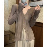 透かし編みVネックニット フロントボタン | Miniministore | 詳細画像10