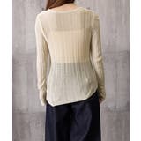 透かし編みVネックニット フロントボタン | Miniministore | 詳細画像16