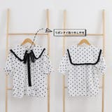 ドット柄 ボウタイブラウス レディース夏 | Miniministore | 詳細画像3 