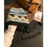 ニットバケットハット フェアアイル柄帽子 | Miniministore | 詳細画像17 