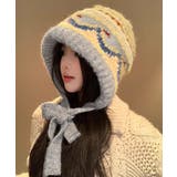 ニットバケットハット フェアアイル柄帽子 | Miniministore | 詳細画像3 