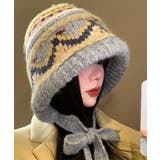 ニットバケットハット フェアアイル柄帽子 | Miniministore | 詳細画像5 