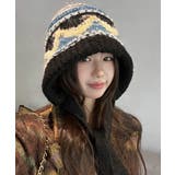 ニットバケットハット フェアアイル柄帽子 | Miniministore | 詳細画像7 