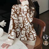 ジャガード柄ニットトップス 長袖韓国秋冬 | Miniministore | 詳細画像1 