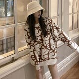 ジャガード柄ニットトップス 長袖韓国秋冬 | Miniministore | 詳細画像12 