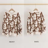 ジャガード柄ニットトップス 長袖韓国秋冬 | Miniministore | 詳細画像3 