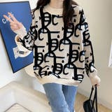 ジャガード柄ニットトップス 長袖韓国秋冬 | Miniministore | 詳細画像5 