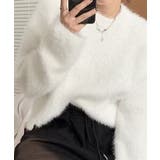 シャギーニットトップス クルーネック長袖 | Miniministore | 詳細画像14 