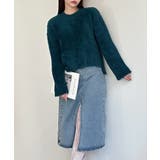 シャギーニットトップス クルーネック長袖 | Miniministore | 詳細画像29 