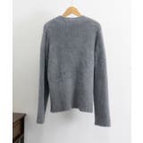 シャギーニットトップス クルーネック長袖 | Miniministore | 詳細画像36 