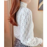 微起毛 ハイネックレースブラウス 春秋冬 | Miniministore | 詳細画像3 