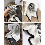 スクエアスカーフ シルク調スカーフ 上品 | Miniministore | 詳細画像21 