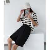5分丈 タックショートパンツ レディース | Miniministore | 詳細画像3