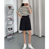 5分丈 タックショートパンツ レディース | Miniministore | 詳細画像4