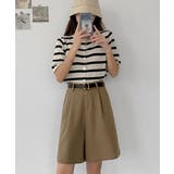 5分丈 タックショートパンツ レディース | Miniministore | 詳細画像9