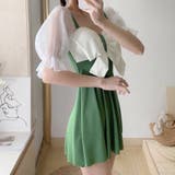 水着 体型カバー リボン ワンピース水着 | Miniministore | 詳細画像10