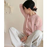 リボンワンポイントニットカーディガン秋冬 | Miniministore | 詳細画像23 