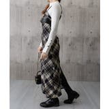 チェック柄サスペンダーワンピースベルト付 | Miniministore | 詳細画像21 