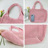 トートバッグ 編みバッグ ニットバッグ夏 | Miniministore | 詳細画像5 