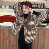 格子柄ジャケット韓国風ショート丈アウター | Miniministore | 詳細画像13