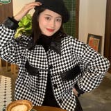 格子柄ジャケット韓国風ショート丈アウター | Miniministore | 詳細画像5