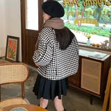 格子柄ジャケット韓国風ショート丈アウター | Miniministore | 詳細画像8