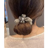 ビジューフラワーシュシュキラキラヘアゴム | Miniministore | 詳細画像2
