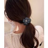 ビジューフラワーシュシュキラキラヘアゴム | Miniministore | 詳細画像6