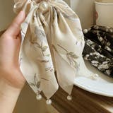 花柄 スカーフシュシュ春夏リボンヘアゴム | Miniministore | 詳細画像14