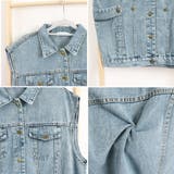デニムベスト ジレ 重ね着デニムチョッキ | Miniministore | 詳細画像4