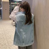 デニムベスト ジレ 重ね着デニムチョッキ | Miniministore | 詳細画像6