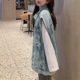 デニムベスト ジレ 重ね着デニムチョッキ | Miniministore | 詳細画像7
