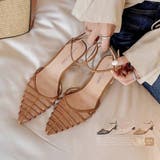 ポインテッドトゥ グルカサンダル レトロ | Miniministore | 詳細画像1 