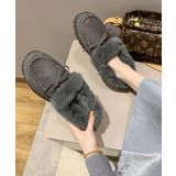 モカシン レディース ボアローファー冬靴 | Miniministore | 詳細画像9 