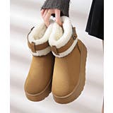 厚底ムートンブーツ 裏起毛ショートブーツ | Miniministore | 詳細画像8 
