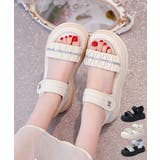 厚底サンダル レディースギャザーサンダル | Miniministore | 詳細画像1 