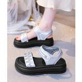 厚底サンダル レディースギャザーサンダル | Miniministore | 詳細画像10 