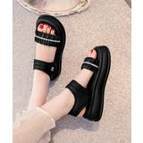 厚底サンダル レディースギャザーサンダル | Miniministore | 詳細画像6 