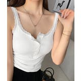 レース切替キャミソールカップ付きインナー | Miniministore | 詳細画像11