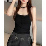 レース切替キャミソールカップ付きインナー | Miniministore | 詳細画像6